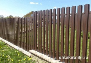 Штакетник широкий 115 мм 8017 шоколад в городе Астана